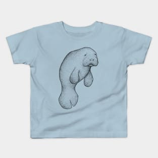 Manatee - marine animals, sea creatures, cute Kids T-Shirt